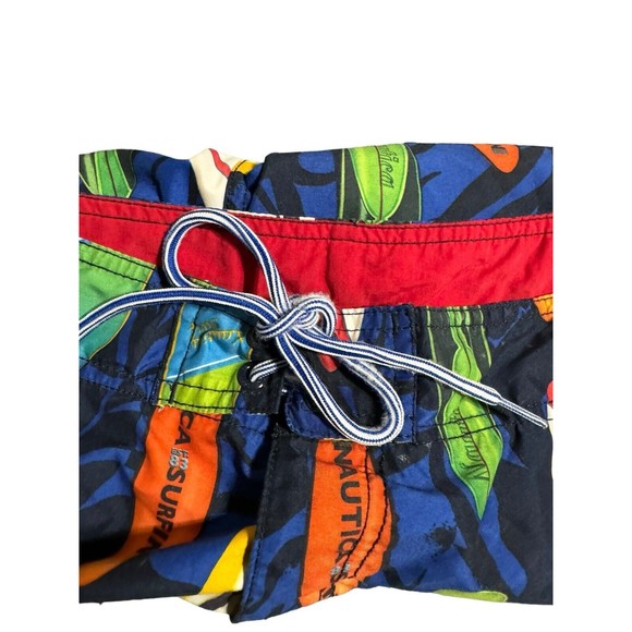 Nautica Men's 36W Swim Trunks Board Shorts Surfboard Pattern Inside&Out Pockets - Picture 11 of 12